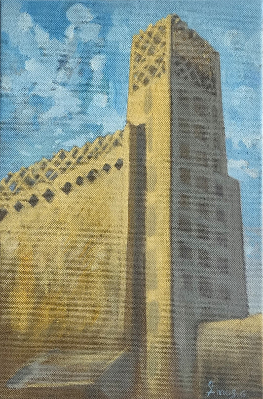 Dagon Haifa - oil painting 